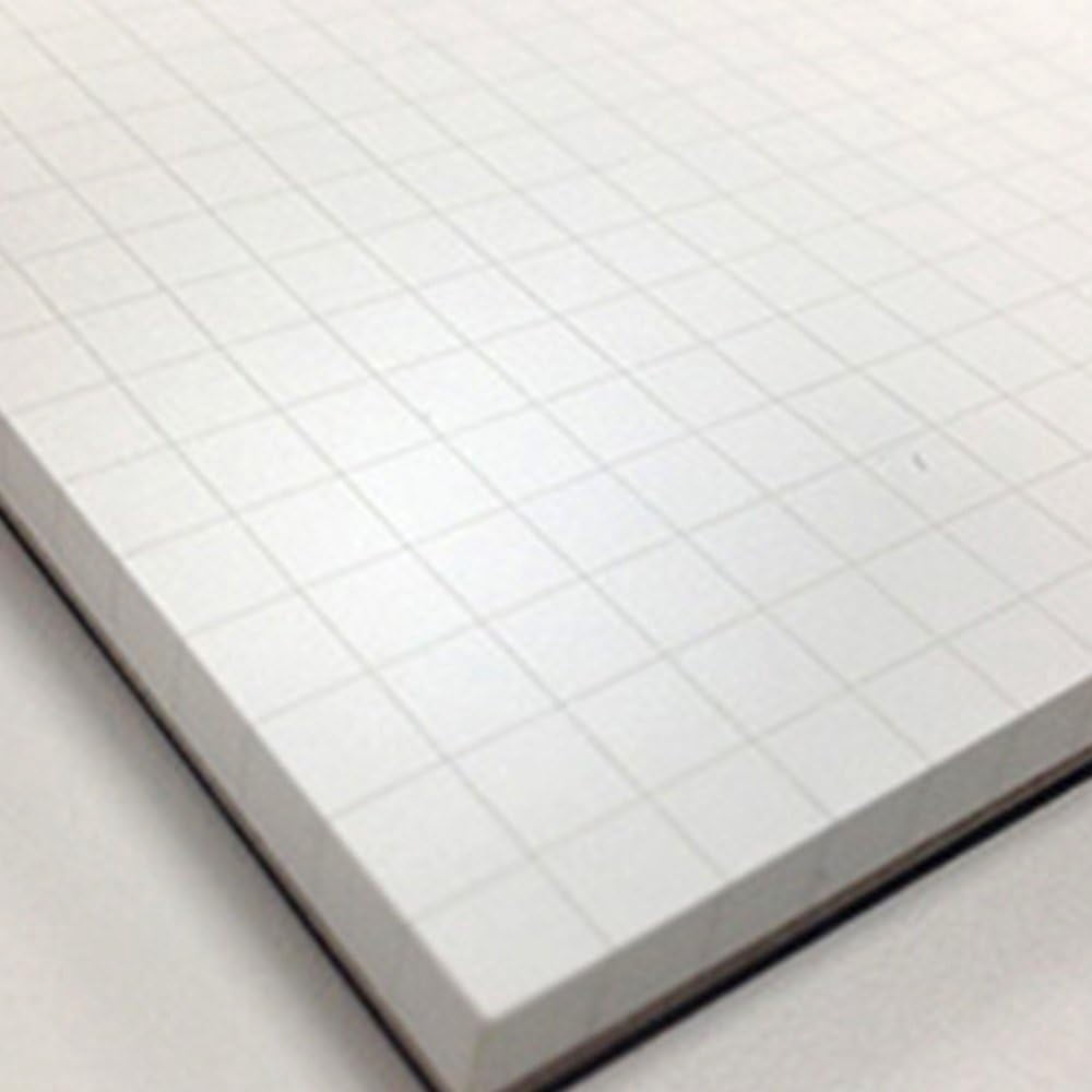 A7 Memo Mnemosyne Graph Writing Pad Stapled Glued 65 Sheets 10 Pack