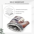 thumbnail image 4 of Honeii White Red Cat Couple patten Oven Mitts and Pot Holders Sets, Baker Oven Mitts, Mittens for Kitchen Decor, Baking Lover over Gloves Gifts, 4 of 7