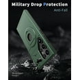 thumbnail image 3 of Dteck for Samsung Galaxy S24 Ultra Case with Screen Protector, Ring Stand Magnetic Case Compatible with MagSafe,Military-Grade Phone Case for Samsung S24 Ultra,Green, 3 of 6