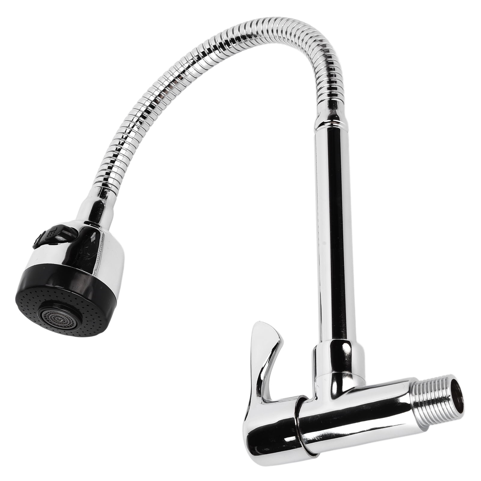 YAHHU Kitchen Sink Faucets, 360 Degree Rotating Pull Down Faucet, Copper Into The Wall Universal Installation, Rust Proof, Easy Install, Single Tap (13.39 inches / 34 cm)