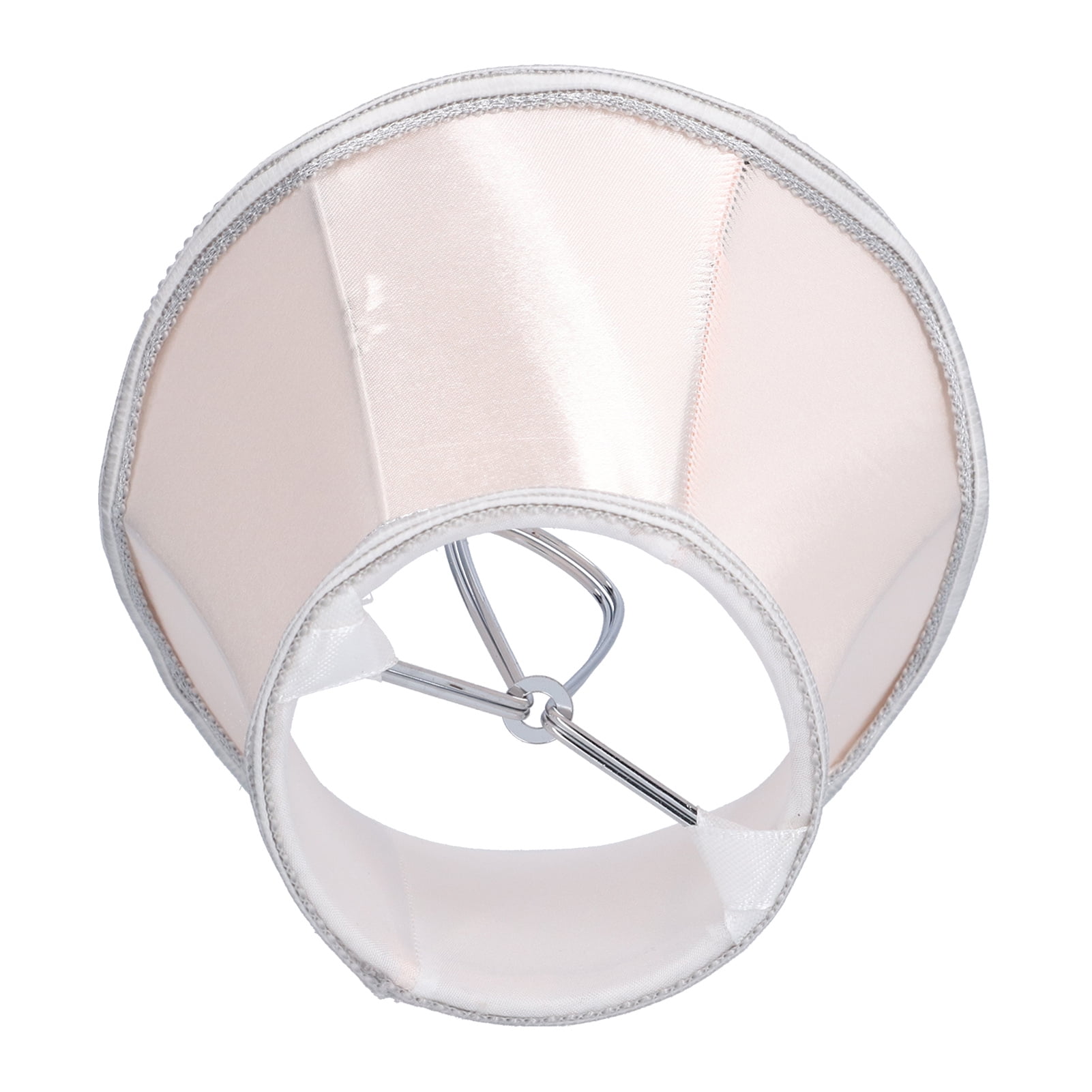 Suodoka 3-Piece Pink Fabric Clip-On Lamp Shades for E14 Candle Chandeliers, Modern Small Lampshades for Wall Lamps and Table Lights, 5.1x4.7x3.1 Inches / 13x12x8 cm