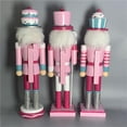 thumbnail image 6 of 3 Pieces 35cm Wood Standing Nutcracker Solider Figures Model Doll Gift, 6 of 10