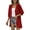 Red, variant on DDAPJ pyju Women Casual Chiffon Cardigan 2023,Open Front Long Sleeve Flowy Hem Cardigans Lightweight Beach Cover Ups Solid Color Jacquard Kimono Tops