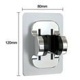 thumbnail image 2 of Useful Bathroom Accessories Wall Mounted Self-Adhesive Showerhead Bracket Shower Head Holder Handheld Sprayer Support Sprayer Fixed Base BLACK, 2 of 8