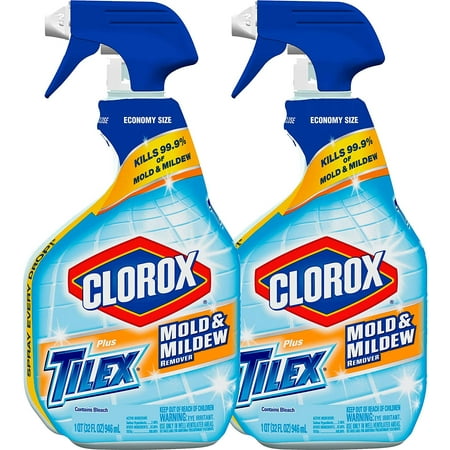 Tilex Mold and Mildew Remover Spray, 32 Fluid Ounce, Pack of 2