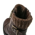 thumbnail image 5 of Globalwin Women's Brown Boots For Women Combat Boots 8M, 5 of 8