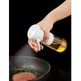 thumbnail image 3 of Pulverizador de aceite blanco, pulverizador de aceite de oliva, pulverizador de vinagre y aceite, dispensador para alimentos, cocina, barbacoa, 210 ml, 3 of 5