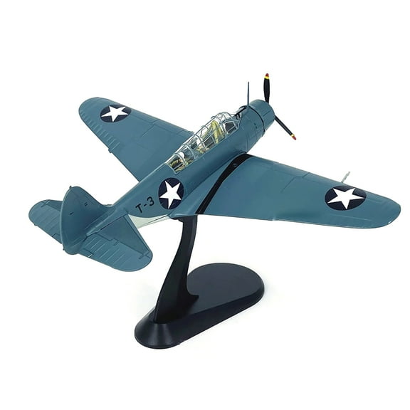 APPLAYERR TBD Devastator WWII US Navy Bomber 1:72 Scale Model Alloy Collectible Decor Display Gift With Stand 5.9”