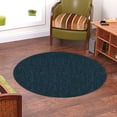 thumbnail image 2 of Ambiant Broadway Collection Solid Color Indoor Outdoor Area Rug Teal - 3' Round, 2 of 5