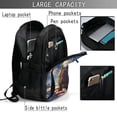 thumbnail image 4 of Balery Night Sky Bald Eagle Print USB Charging Backpack for Men and Women - Water-Resistant, Anti-Theft Laptop Backpack with USB Port for Travel, Work, School, and College, 4 of 7