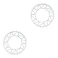 thumbnail image 3 of Youkk Alloy Crank set - Durable Precise Fit Smooth Operation - Guaranteed Compatibility Bicycles Crank 50T silver 2Set, 3 of 6
