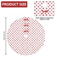thumbnail image 2 of 36 Inch Christmas Tree Skirt – Velvet Plush Tree Mat, Soft Thickened Polyester with Red Ties, Single-Sided Printing, Available in 30in/36in/48in, Perfect for Holiday Xmas Tree Decoration, 2 of 7
