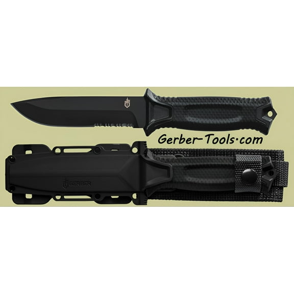 Gerber StrongArm 30-001060 Black Fixed Blade Knife