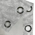 thumbnail image 4 of Ambesonne Leaves Grommet Curtain, Grey Aloha Leaf Botanical, 50"x84", Grey and White, 4 of 5