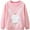 Pink rabbit, variant on 2-7T Kids Girls Sweatshirts Easter Rabbit Crewneck Long Sleeve Pullover Cotton Graphic Top Sweater Shirts