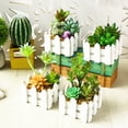 thumbnail image 5 of Combinación de suculentas en maceta, adornos pequeños de moda creativos, plantas verdes artificiales, 2 uds., 5 of 5