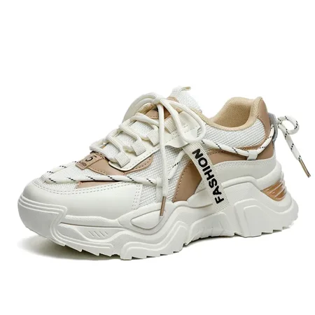 

Women‘s Chunky Sneakers Mesh Breathable Lace Up Round Toe Comfortable Causal Shoes
