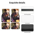 thumbnail image 5 of My Hero Academia Car Floor Mats 4pc Set Anti Skid Vehicle Floor Mat Car Carpet For Front Rear Seats Universal Auto Interior Accessories, 5 of 6