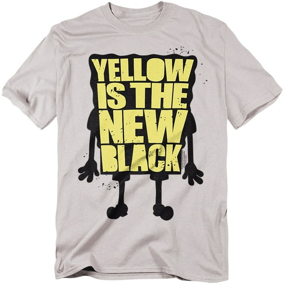 Spongebob Squarepants T-Shirt Yellow Is The New Black Unisex Graphic Tee For Men & Women