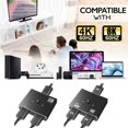 thumbnail image 2 of 4K 8K 60Hz HDMl-Compatible Switch 2 Ports 2 In 1 Out Video Splitter,, 2 of 8