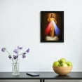 thumbnail image 6 of ADALE Sacred Heart of Jesus I Trust In You Divine Mercy Christian Poster Canvas Wall Art Living Room Wall Art Bedroom Decor Prints Pictures Black Framed 8x10 Inch, 6 of 6