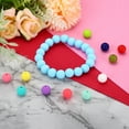 thumbnail image 3 of 15mm Silicone Beads, 60PCS Silicone Beads Bulk Spacer Beads Focal for Pens Keychain Bracelets, Dark Blue, 3 of 6
