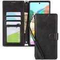 thumbnail image 5 of Wallet Case for Samsung Galaxy A51 4G with Card Holder Slots,Kickstand Phone Cover Premium Leather Magnetic Closure Slim Flip Shockproof Wrist Strap Case for Samsung Galaxy A51 4G 6.5",Black, 5 of 7
