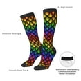 thumbnail image 4 of Naloa Dragon Scales Thigh High Socks Extra Long Stretchy Sock Women Over Knee High Opaque Stocking Daily Wear, 4 of 6