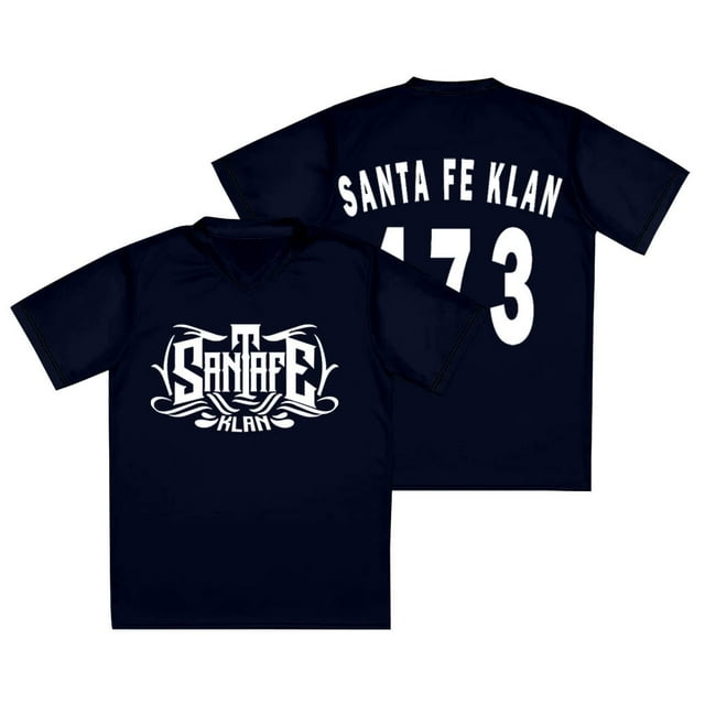 Santa Fe Klan 473 Logo Jersey Unidos Tour 2025 Merch T-Shirts à Manches Courtes Col en V, TTTG, Style 7