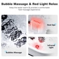 thumbnail image 5 of Collapsible Foot Spa with Heat and Massage Rollers, Bubble, Red Light & Temperature Control, Foot Care Soaker Tub for Home Use, Black, 5 of 12