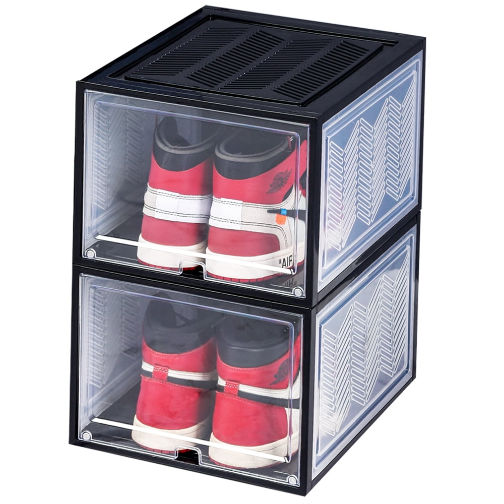 Fortune Shoe Box Organizers and storage Bins Boxes fits for Men & Women Sneakers US Size Up to
