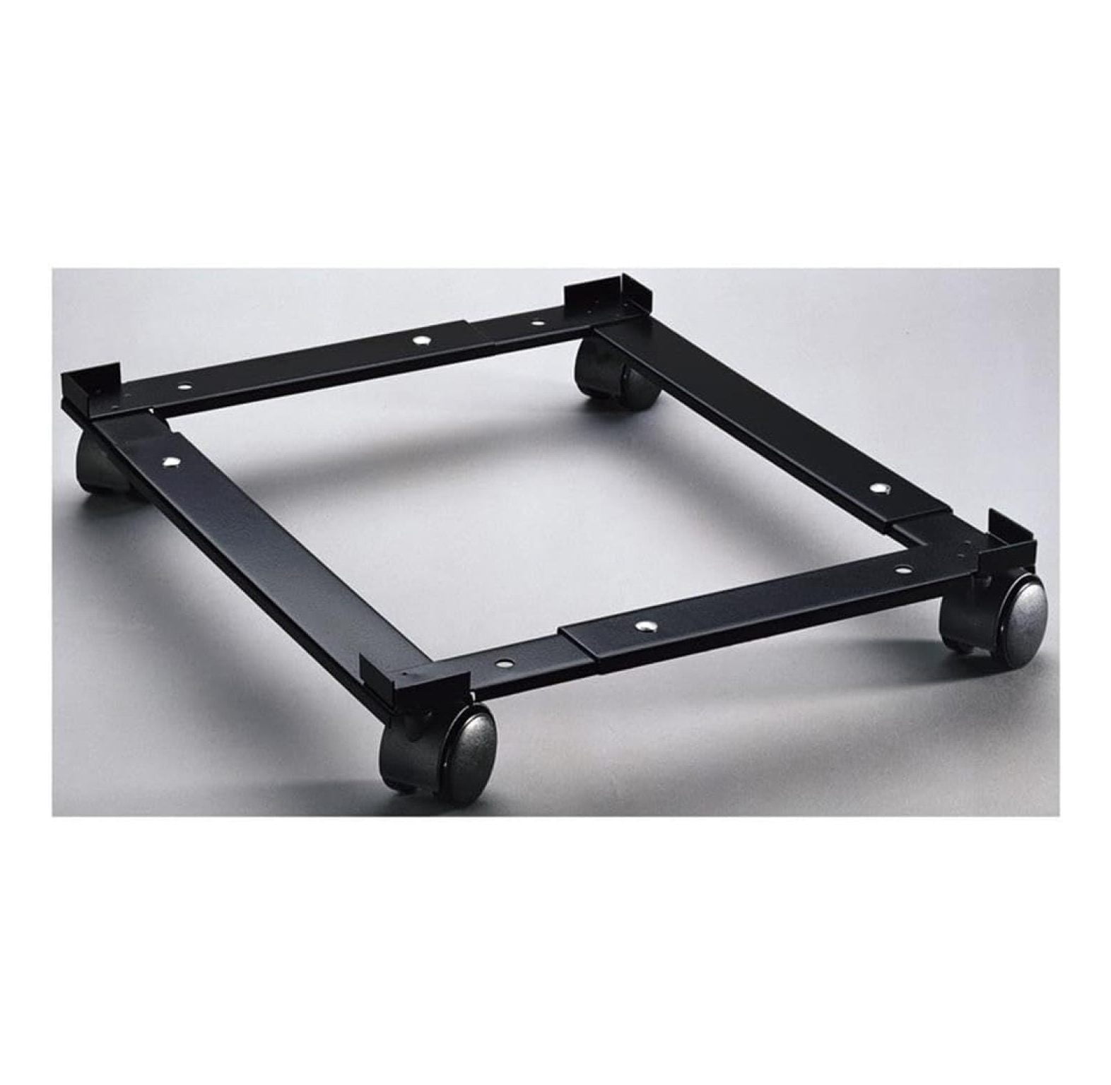 Metal File Caddy Adjustable Rolling File Cabinet - Black 18-26.5" W x 26.5" D - Letter/Legal Size - 400lb Capacity - Easy Assembly - Mobile File Frame