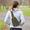 thumbnail image 4 of Spencer Sling Backpacks Small Puffer Sling Bag for Women Men Quilted Fashion Waist Packs Puffy Crossbody Bag Chest Bag for Travel, Khaki, 4 of 10