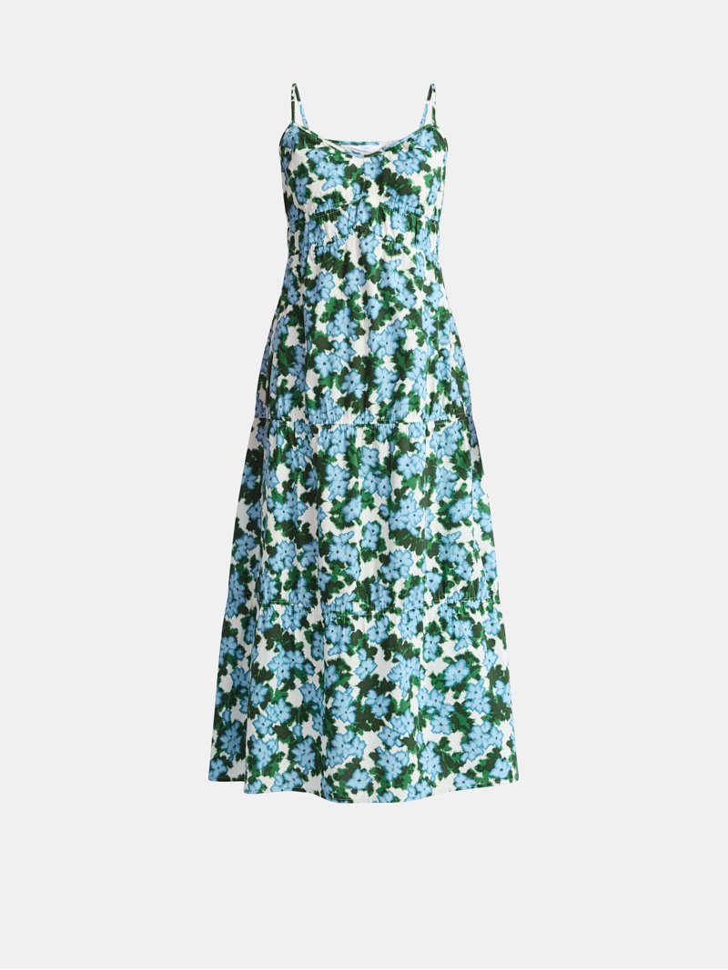 strappy cotton maxi dress Ann Taylor Haven Well Within Organic Cotton Poplin Strappy Maxi Dress Size XS Straw Women's