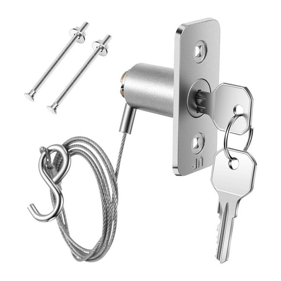 Cast Construction Garage Door Emergencies Lock Set Stainless Steel Mechanism with Installation Accessories
