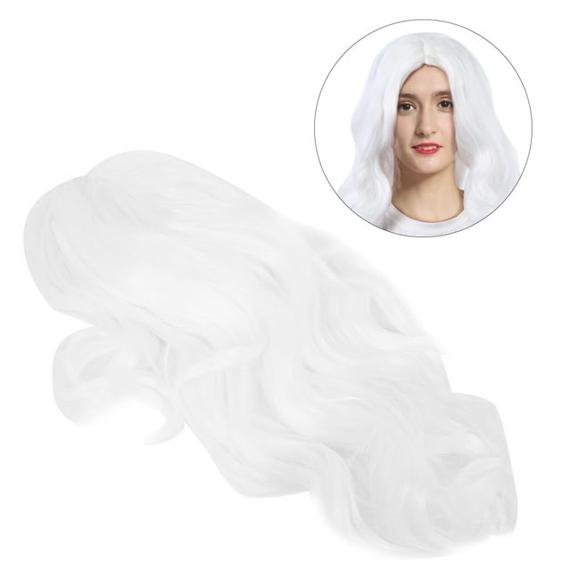 Pelucas de Cabello Falso de Alta Pelucas Onduladas Rizadas Largas Pelucas para Fiestas NaviDad