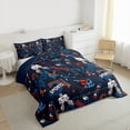 thumbnail image 3 of Castle Fairy Female Men Adults Sports Ice Hockey Bedding Comforter Set 2pcs,Ball Gamer Twin Comforter Sets Microfiber,Blue Red Breathable Bedding Set,Microfiber Bedroom Decor,Reversible, 3 of 8