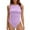 Light Purple, variant on BYHONG Women's Shapewear Bodysuit Seamless Full Body For Everyday Wear With Snap Closure Comfortable Stretch Khaki XS
