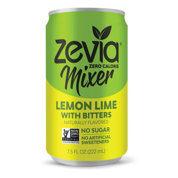 Zevia Lemon Lime With Bitters, 7.5 Oz Can (12 Count) Zero Calorie or