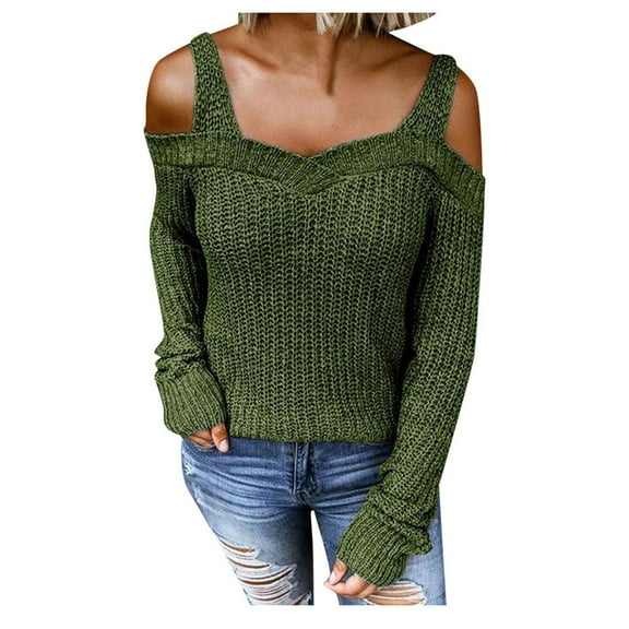 JINMGG 2024 Fall Winter Plus Size Sweaters for Women Clearance,Women's and Winter Long-sleeved Loose Knit Plus-size Warm Pullover