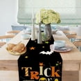 thumbnail image 5 of Halloween Table Runner Trick or Treat Farmhouse Holiday Kitchen Dining Table Decoration Runners for Indoor Outdoor Home Party Decor 13 x 48 Inches, 5 of 5