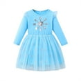 thumbnail image 3 of ATAIKU Toddler Girls' Long-Sleeve Dress Princess Tutu Tulle Dress Xmas - Snowflake, 3 of 11