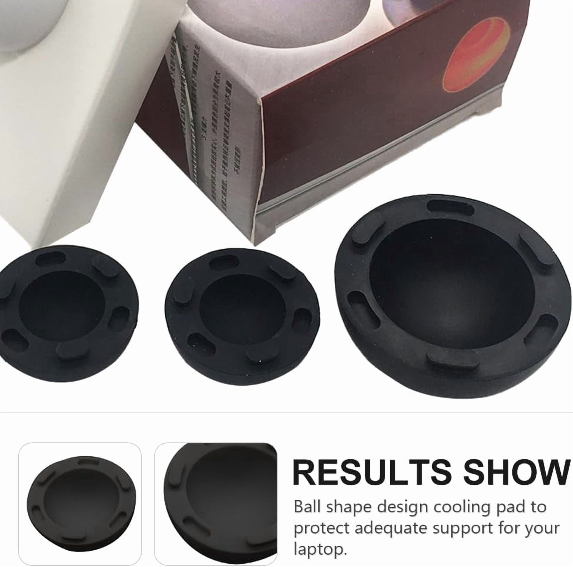 Laptop Cooling Ball Pad 4Pcs Silicone Heat Dissipation Feet Riser Stand for Notebook Computer Support and Anti-Slip Cooling Elevator