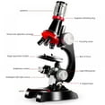thumbnail image 2 of Microscopes for Kids Students, 100X 400X 1200X Compound High Magnification Beginner Microscope Science Kit, Learning STEM Toy For 8 Up Years Old Kids Students, 2 of 6