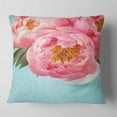 thumbnail image 2 of Designart Bunch of Light Pink Peony Flowers - Floral Throw Pillow - 18x18, 2 of 5