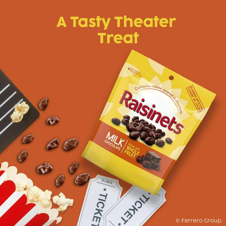 Raisinets Milk Chocolate Covered Raisins, Gluten-free California