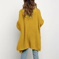 thumbnail image 3 of Womens Patchwork Cardigan Long Sleeve Open Front Knit Sweaters Coat Pockets, 3 of 7