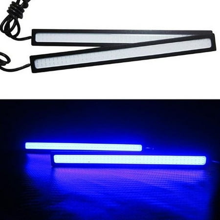 

2Pcs 12V 6W Blue LED Waterproof COB Auto Car Daytime Running Lights Durable