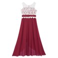 thumbnail image 1 of Robe d'Été pour Filles en Chiffon Robe de Demoiselle d'Honneur Sans Manches Robe de Princesse Costume de Soirée d'Anniversaire Robe de Concours, 1 of 7