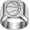 Silver, variant on Men Women's 18mm Basketball Stainless Steel Ring Minimalist Personalized Vintage Band